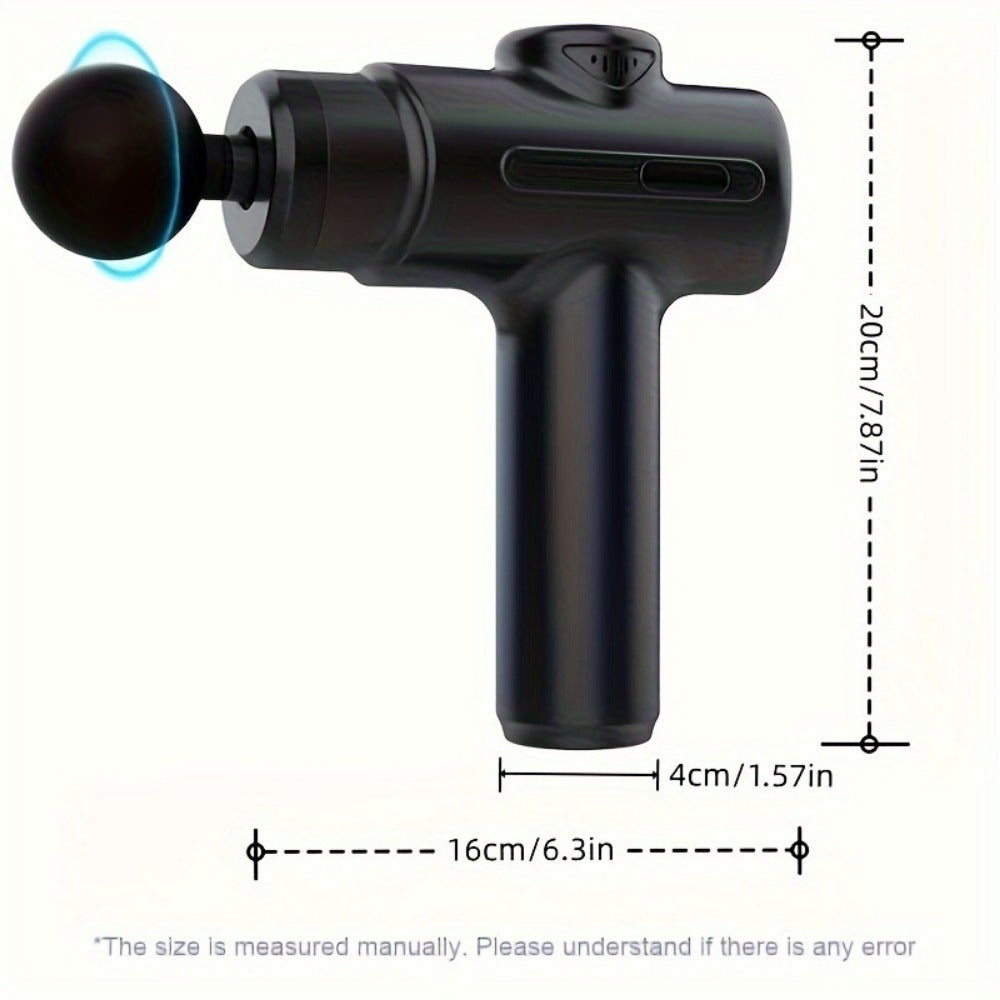 Massage Gun Deep Tissue Percussion Massager For Athletes,Handheld Body Back Muscle Massager Gun With 8 Massage Heads